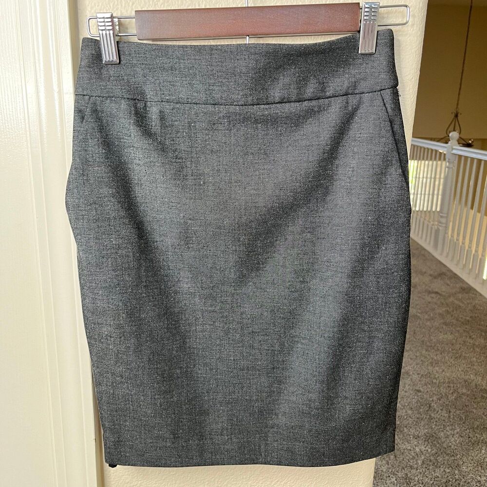 Express Charcoal Gray Mini Skirt